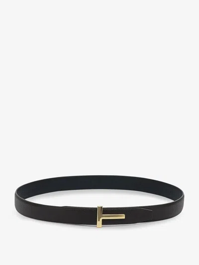 Tom Ford Reversible Belt 30 Mm Belts Brown In Black