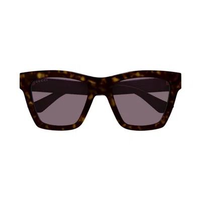 Gucci Cat-eye Gradient Plastic Sunglasses In Brown