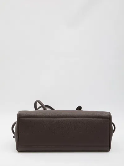 Jacquemus Le Turismo Shoulder Bag Knotted Detail Leather In Brown