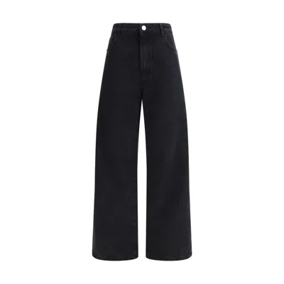 Rohe High-rise Wide-leg Jeans In Black