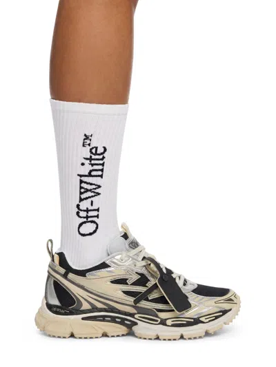 Off-white Lace-up Rubber Trainers In Multi