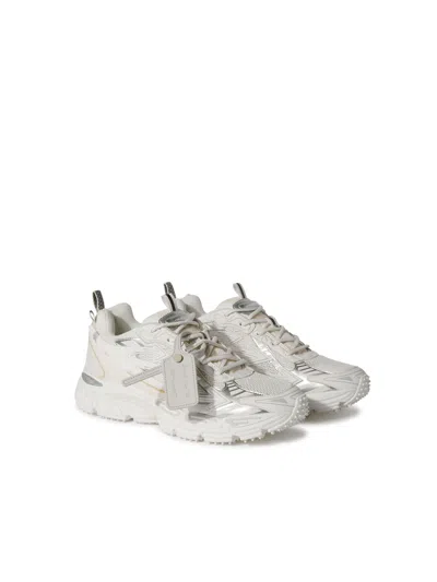 Off-white Ow Be Right Grey Low Top Sneakers With Zip-tie Detail In Mesh And Leather Man In Gray