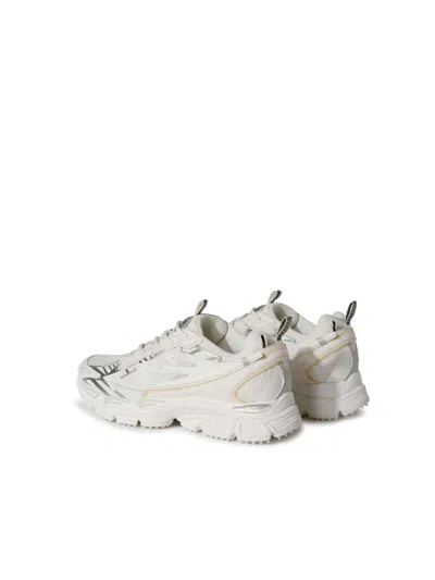 Off-white Ow Be Right Grey Low Top Sneakers With Zip-tie Detail In Mesh And Leather Man In Gray