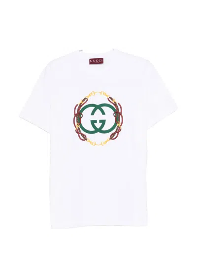 Gucci Interlocking G Cotton Jersey T-shirt In White