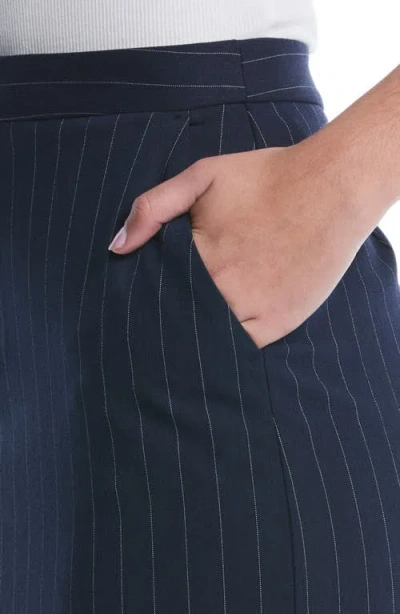 Laundry By Shelli Segal Pinstripe Miniskirt In Black