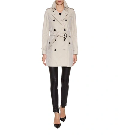 Burberry The Kensington Mid-length Heritage Trench Coat In Stone | ModeSens