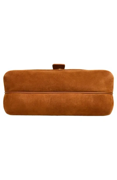 Ferragamo Medium Leather Top Handle Bag In Orange