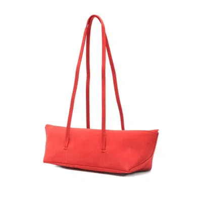 Christopher Esber Mini Gondola Suede Tote Bag In Orange