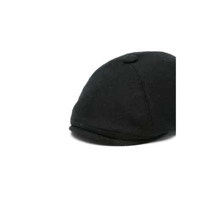 Fedeli Wool Beret In Black