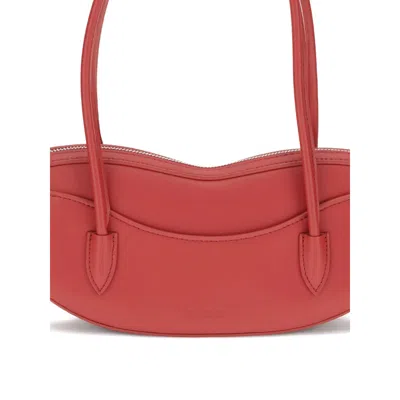 Fiorucci Lip-patterned Zippered Handbag In Red
