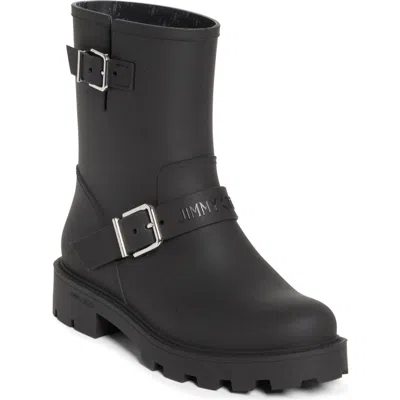 Jimmy Choo Biker Rain Black Tpu Rain Boots Black 42 In Black