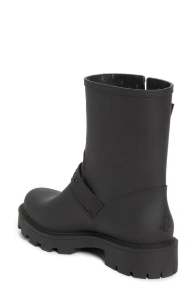 Jimmy Choo Biker Rain Black Tpu Rain Boots Black 42 In Black