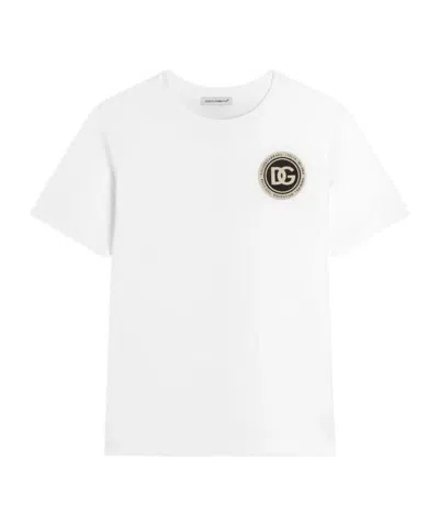 Dolce & Gabbana Logo-patch T-shirt In White