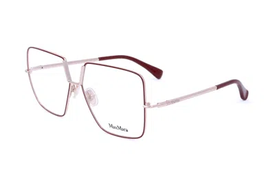Max Mara Square Frame Glasses In Pink