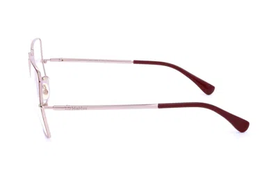Max Mara Square Frame Glasses In Pink