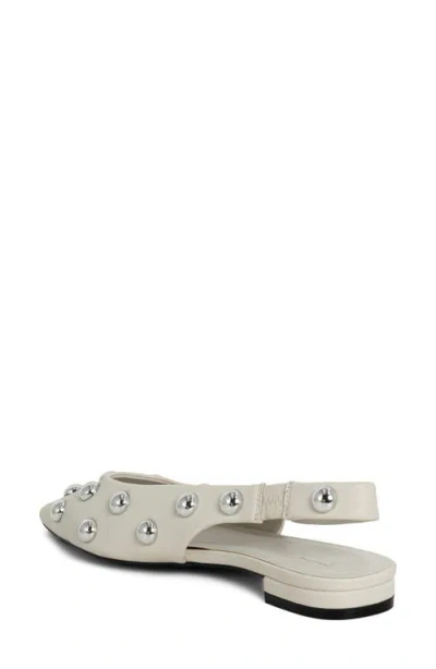 Shushop Arizona Slingback Flat In White