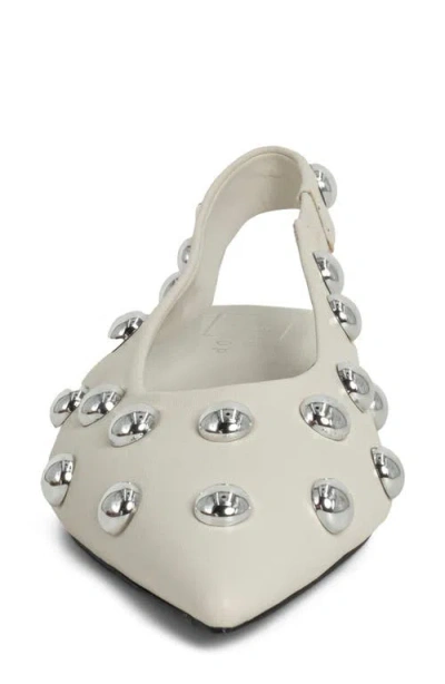 Shushop Arizona Slingback Flat In White