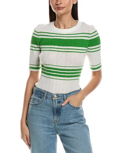 A.l.c . Jack Stripe Cotton Blend Knit Top In Pattern