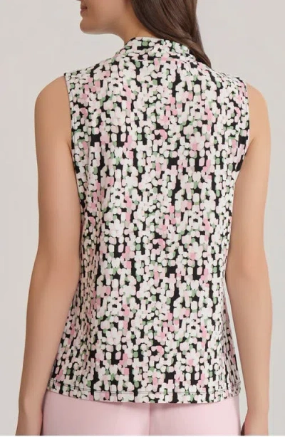 Kasper Knot Front Sleeveless Top In Multi