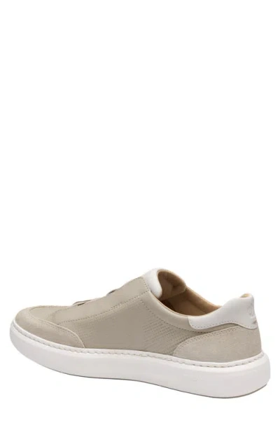Johnston & Murphy Anders Perforated Leather Sneaker In Neutral