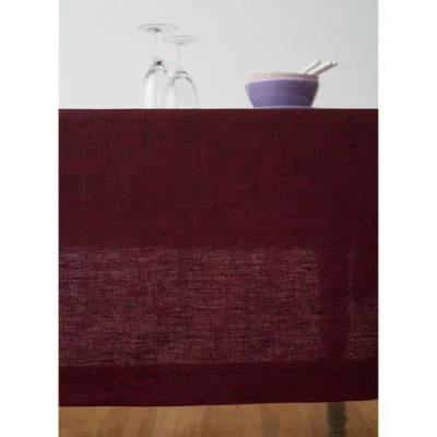 Solino Home Linen Tablecloth In Red