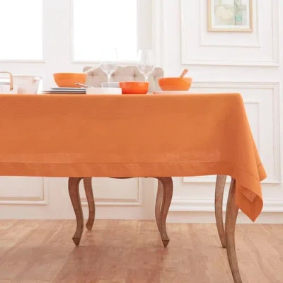 Solino Home Linen Tablecloth In Orange