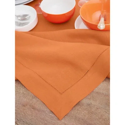 Solino Home Linen Tablecloth In Orange