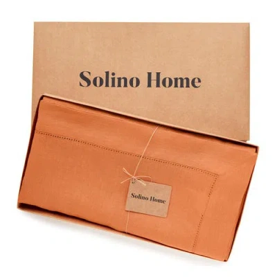Solino Home Linen Tablecloth In Orange