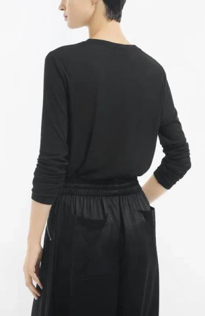 Co Crewneck Long Sleeve In Black