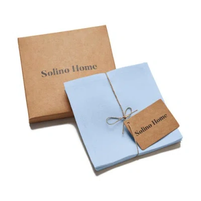 Solino Home Linen Cocktail Napkins In Blue