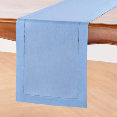 Solino Home Linen Table Runner In Blue