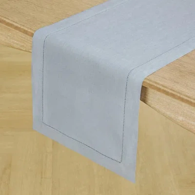 Solino Home Linen Table Runner In Blue
