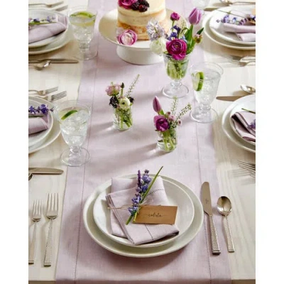 Solino Home Linen Table Runner In Purple