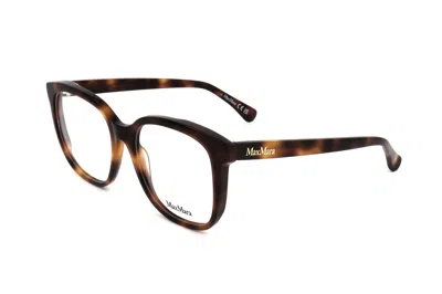 Max Mara Square Frame Glasses In Black