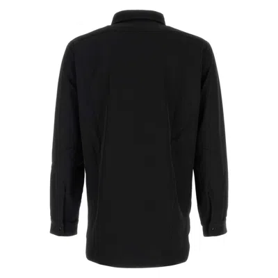 Needles Black Long-sleeve Shirt Jacket With Classic Collar And Tailored Fit In Black
