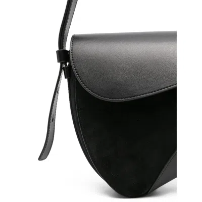 Neous Flap Shoulder Bag In Black