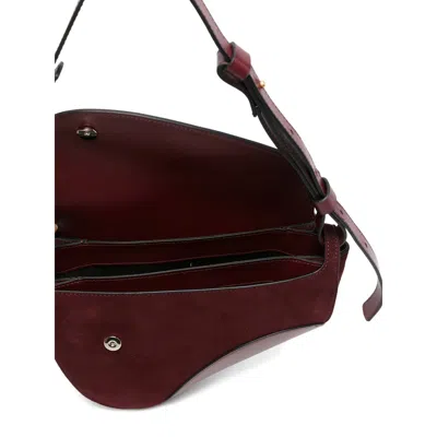 Neous Flap Shoulder Bag In Burgundy