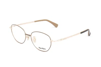Max Mara Oval Frame Glasses In White