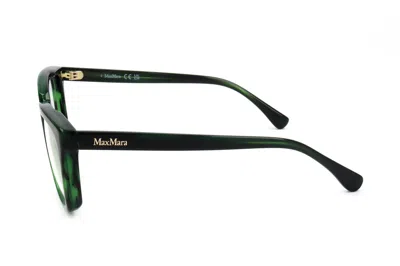 Max Mara Square Frame Glasses In Green
