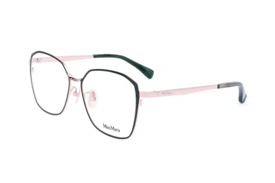 Max Mara Square Frame Glasses In Silver