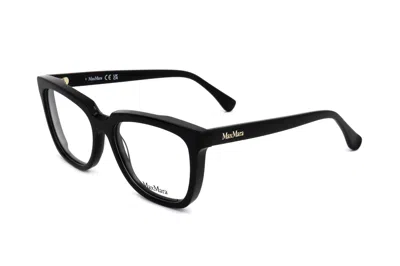 Max Mara Square Frame Glasses In Black