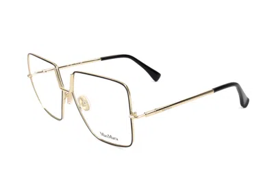 Max Mara Square Frame Glasses In Silver