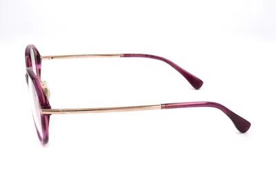 Max Mara Square Frame Glasses In Purple
