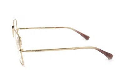 Max Mara Square Frame Glasses In Gold