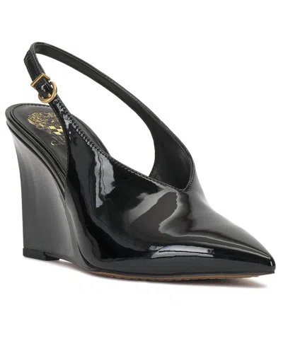 Vince Camuto Meristi Slingback Pointed Toe Wedge Pump In Multi