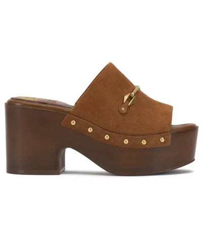 Vince Camuto Efellan Platform Sandal In Brown