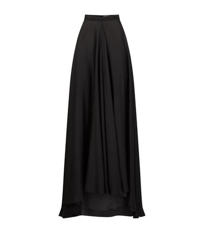 Shop Lanvin Kick Pleat Long Skirt