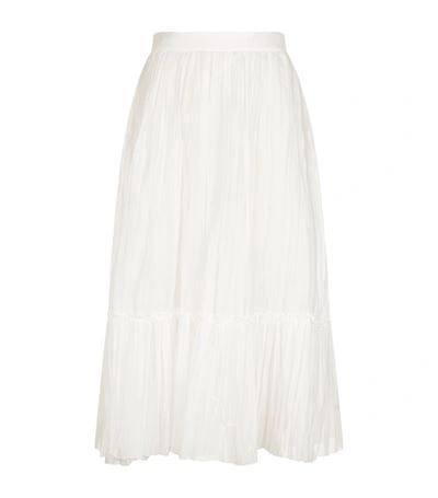 Shop Valentino Pleated Midi Skirt