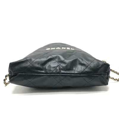 Pre-owned Chanel Black Leather Backpack ()