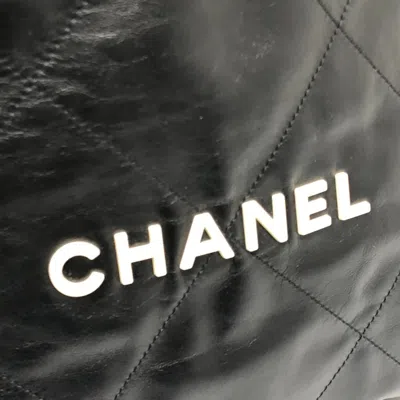 Pre-owned Chanel Black Leather Backpack ()